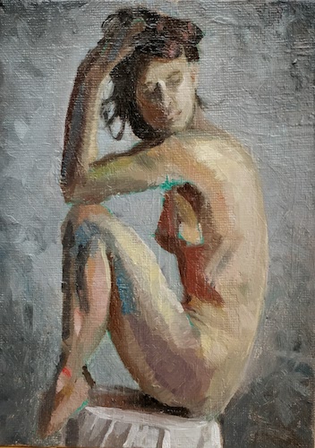 Female Figure Seated on a Table